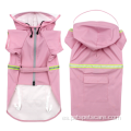 Ropa de perrito con capucha con cremallera de impermeable ropa para perros impermeable